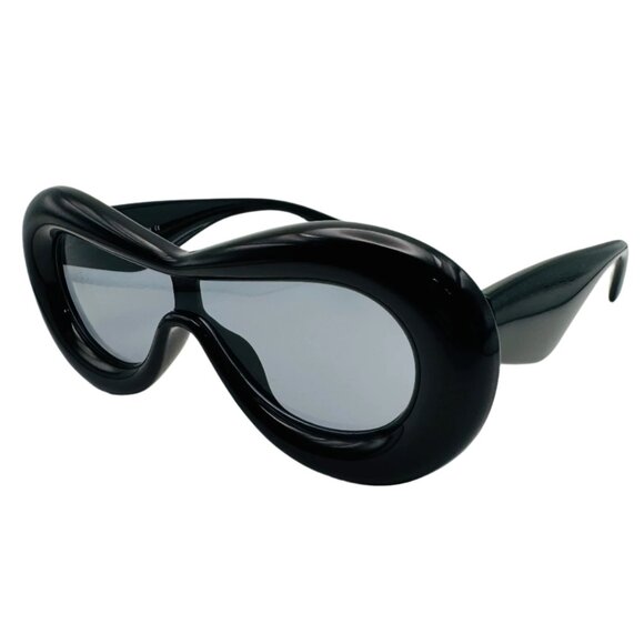 6186 | Black Futuristic Sunglasses - Picture 2 of 5